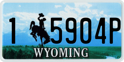 WY license plate 15904P
