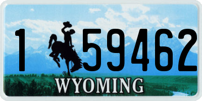 WY license plate 159462
