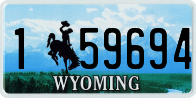 WY license plate 159694