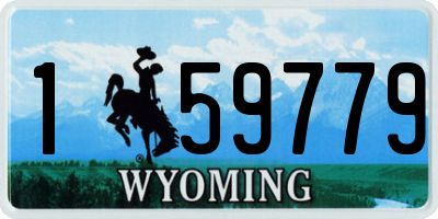 WY license plate 159779
