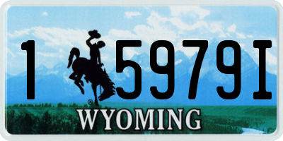 WY license plate 15979I