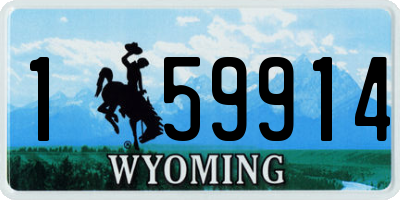 WY license plate 159914