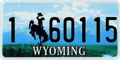 WY license plate 160115