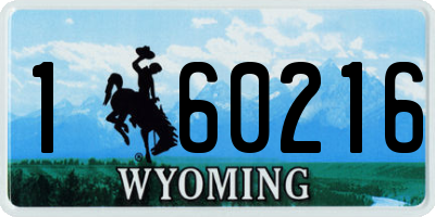 WY license plate 160216
