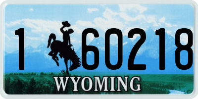WY license plate 160218