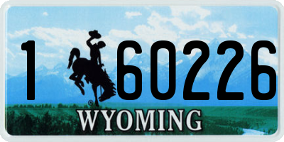 WY license plate 160226