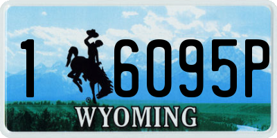 WY license plate 16095P