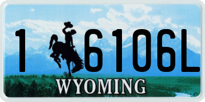 WY license plate 16106L