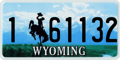 WY license plate 161132