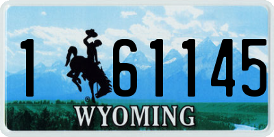 WY license plate 161145