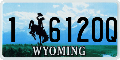 WY license plate 16120Q