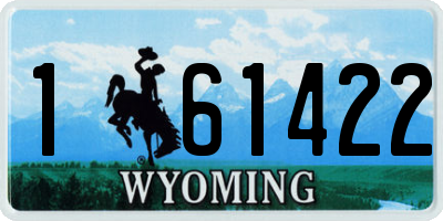 WY license plate 161422