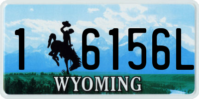 WY license plate 16156L