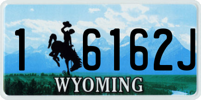 WY license plate 16162J