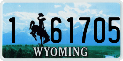 WY license plate 161705