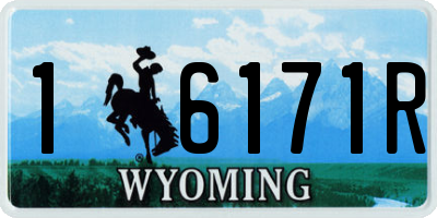 WY license plate 16171R