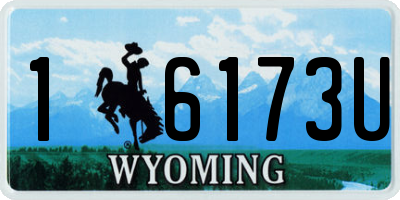 WY license plate 16173U