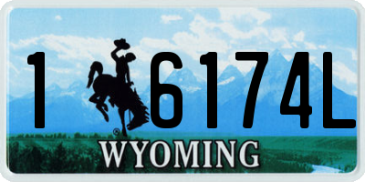 WY license plate 16174L