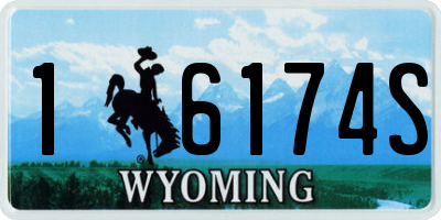 WY license plate 16174S