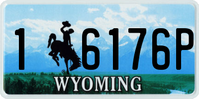 WY license plate 16176P