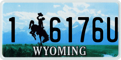 WY license plate 16176U