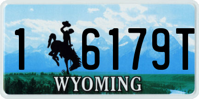 WY license plate 16179T