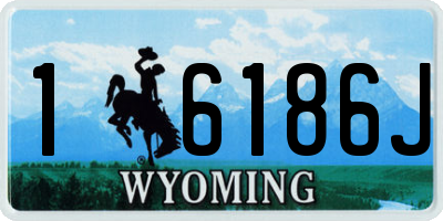 WY license plate 16186J