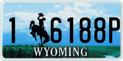 WY license plate 16188P