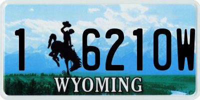 WY license plate 16210W