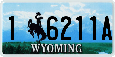 WY license plate 16211A