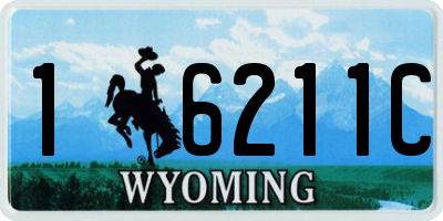 WY license plate 16211C