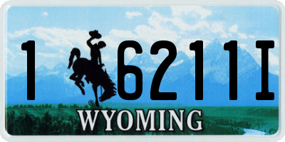 WY license plate 16211I