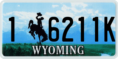 WY license plate 16211K