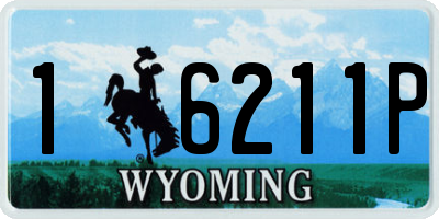 WY license plate 16211P