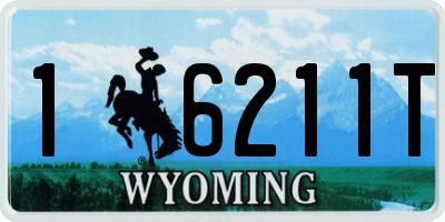 WY license plate 16211T