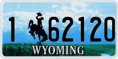 WY license plate 16212O