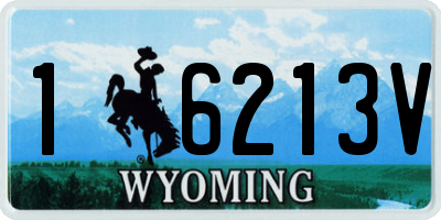 WY license plate 16213V