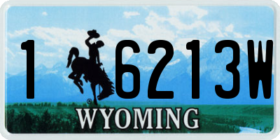 WY license plate 16213W