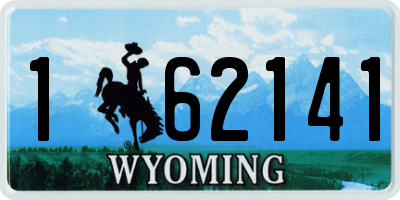 WY license plate 162141