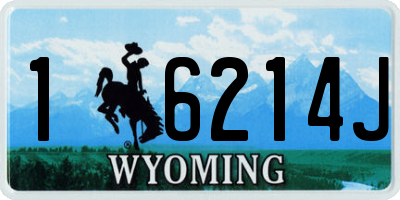 WY license plate 16214J