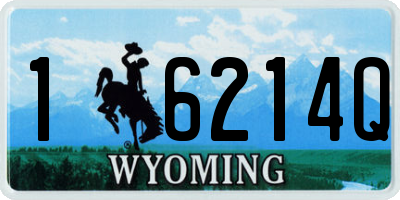 WY license plate 16214Q