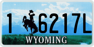 WY license plate 16217L