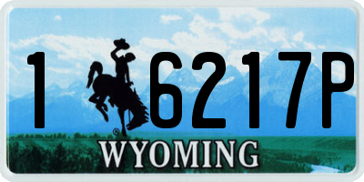 WY license plate 16217P