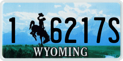 WY license plate 16217S