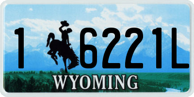 WY license plate 16221L