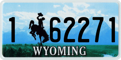 WY license plate 162271