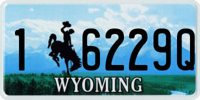 WY license plate 16229Q