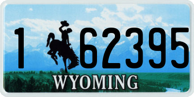 WY license plate 162395