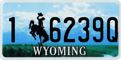 WY license plate 16239Q
