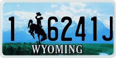 WY license plate 16241J